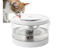 Cat Water Fountain, Automatic Kitten Waterer, ABS, Pet Smart Anti-Spill Quiet Fountain for Cats, Puppy, Dogs, Multi-Pet Home, Travel, 7.87x7.87x4.92 Inches