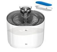 Cat Water Fountain, Automatic Pet Drinking Fountain with Multi-Layer Filter, Quiet Circulating Hydration Station for Dogs Cats Use Home Travel Outing Short Trips, 18.7x16.3x14.3cm