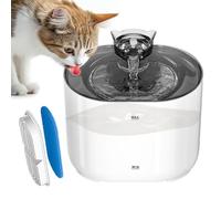 Cat Water Fountain, Automatic Water Bowl Dispenser, Multi-Layer Filtration System, Quiet Circulating Pet Waterer for Indoor Home, Travel, Short Trips, Outings, 7.36x6.42x5.63 Inch