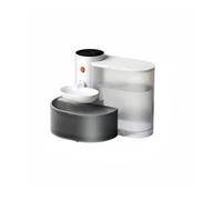 Cat Water Fountain, Dispensador de Agua Smart Dump Cat, dispensador automático Recargable de Agua Corriente for Perros y Mascotas.,for Cats(White)