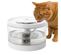 Cat Water Fountain, Kitten Automatic Waterer, Smart Anti-Spill Quiet Dispenser Compact Sturdy for Cats, Puppies, Dogs, Multi-Pet Hydration Solution Home, Travel, Interior Use