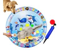 Cat Water Mat, Cooling Play Pad, 25.6x25.6x2 Inch Sensory Gear Function, Wear Resistant Pet Tool with Comfort, Puppy Device with Strength, Home Accessories for Dogs Cats Animals Indoor Outdoor