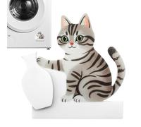 Cat Whisker Holder - Acrylic 6x5.7cm | Acrylic Fridge Magnet Keepsake | Creative Cat Whisker Vase | Cats Whiskers Collector, For Kitchen Home Refrigerator Pet Wall Hair Fashionable Design