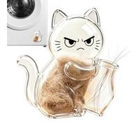 Cat Whisker Holder Magnet - Transparent PC Memory Keepsake Box 4.5x3x4cm 15g Visible Storage Case Design A Or B - Magnetic Display Organizer For Saved Pet Whiskers On Refrigerator Washer Desk