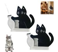 Cat Whiskers Holder,Pet Whisker Memorial Magnetic Ornament,Acrylic Cat Fur Refrigerator Magnet,Cute Cats Vase Container Decor Keepsake,Cats Lover Gift for Home & Kitchen (2PCS)