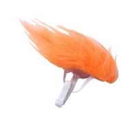 Cat Wig, Orange Small Dog Wig, Pet Cosplay Headwear, 2.95x1.57x0.39 Inches, Costume Accessory for Halloween, Travel, Indoor Outdoor Use, Gatherings, Home, Puppy, Kitten Parties