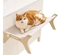 Cat Window Bed, Hammock with Machine Washable Double-Sided Cover, Cozy and Space-Saving Window Resting Seat, All-Season Pet Lounger for Household Pet Supplies, Wooden