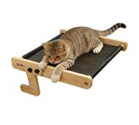 Cat Window Bed - Wooden Pet Furniture Indoor Hammock, Window Perch Bed | For Home Farmhouse Living Room Bedroom Balcony Study Bedside Cabinet Windowsill