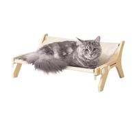 Cat Window Perch - Cat Window Bed | Household Pet Supplies, Window Resting Seat For All Seasons, Machine Washable Bed Cover Wooden Hammock Double-Sided Window Seat with Comfortable Cushion