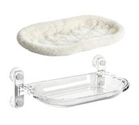 Cat Window Perch - Cat Window Hammock with Detachable Plush Cushion