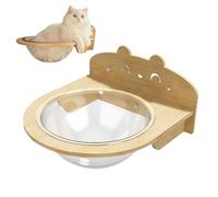 Cat Window Perch, Indoor Cat Seat Hammock with Suction Cups, Cordless Pet Rest For Climbing, Sunbathing, Napping, Wall Mount Shelf For Apartment, Balcony, Studio, 15.35x14.96x7.01 In