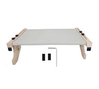 Cat Window Perch, Sturdy Solid Wood Bedside Cat Hammock with Breathable Cloth, Space Saving Window Sill Mount Cat Perch for Indoor Cats with Easy Assembly Kit