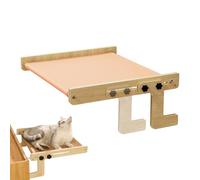 Cat Window Perch,Wood No Drilling Kitten Resting Seat,Compact Feline Haven | Kitten Windowsill Perch | for Pet Parents Animal Lovers Apartment Home Office Living Room Bedroom Study Balcony Drawers