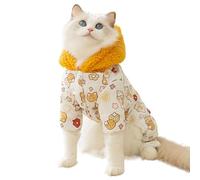 Cat Winter Clothes, Warm Dog Clothes For Small Dogs, Cold Weather Animal Pattern Cat Hoodie, Hairless Cat Winter Coat, Puppy Winter Coat For Small Dogs, Small Dog Hoodie For Cold Weather, Cat Ho