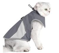 Cat Winter Jacket, Waterproof Cat Warm Coat, 73x75cm Adorable Fleece Lined Windproof Small Dog Vest, Adjustable Cold Weather Jacket for Kitten and Small Pets