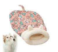 Cat Winter Sleeping Bag, Cozy Calming Cat Bed, Cat Sleeping Bag with Tail, Comfortable Pet Snuggle Sack, Cat Hideaways for Winter, Indoor Cat Sleeping Bag, Calming Cat Bed for Winter, Snuggle Sack for