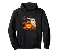 Cat Witch Mummy Ghost Kitten Pumpkin Halloween Spooky Season Sudadera con Capucha