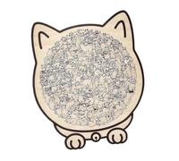 Cat Wooden Puzzle - 135 Piece Animal Shaped Jigsaw Puzzle | 135 Piece Cat Wooden Puzzle with Irregular Animal Shaped Pieces, Morandi Color Cat Themed Jigsaw Puzzle for Adults