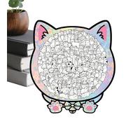 Cat Wooden Puzzle - 135 Pieces Realistic Fun Challenging Toy | Cat Wooden Jigsaw Puzzles for Lovers, Adults, Kids, Wall Shelf, Home, Family, Friends with Interactive and Decorative Design