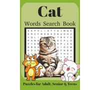 Cat Word Search Book: Fun Word Search Puzzles for Cat Lovers | Relaxing Brain Games for Adults & Seniors | 6x9 Inches | 110 Pages | 50+ Puzzles | Solutions Included