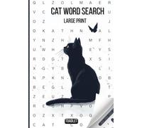 cat word search: Cat lover gifts, Over 90 large print cat word searches and crosswords