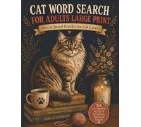 Cat Word Search For Adults Large Print: 50 Cat Breed Puzzles For Cat Lovers