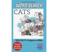 Cat Word Search Puzzle Book - [MISSION: Impawssible]: Fun Word Search for Adults and Cat Lovers