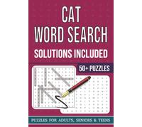 Cat word search Puzzle book: word search For Cat word search | Help Calm The Mind, Relax, and Focus | 6x9 Inches, 112 Pages | 50+ Puzzles | Solutions Included