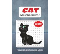 Cat Word Search Puzzle Book: Word Searches with Easy to Read Print about Cat, Feline, Kitten, and more / 6x9 inches, 110 pages / 50+ puzzles... gift for vacation, holiday, and free time