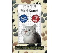 Cat Word Search Puzzle Book: Word Searches with Easy to Read Print about Cats, Kittens, Felines and More | 6x9 Inches, 110 Pages | 50+ Puzzles ... Gift for Vacations, Holidays and Free Times