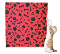 Cat Wrap for Cutting Nails, Anti-Escape Soft Blanket,35x35cm/13.78x13.78 inches 50g Anti-Bite Cat Restraint, Anti-Escape Grooming Vet Visit Multifunctional for Nail Clipping,