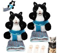 Cat Wrestling Toy Puppet, Cats Puppet Wrestler, 2025 New Cats Hand Puppets Plush Animal Toys, Cat Interactive Hand Puppet Wrestling, Safe Interactive for Boredom-Busting Training and Exercise (2Pcs)