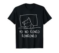 Cat yo no ronco ronroneo I don't roneo ronroneo español Cita Camiseta