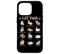 Cat Yoga Poses Cats Practicing Mindfulness Meditation Kitten Carcasa para iPhone 16 Pro