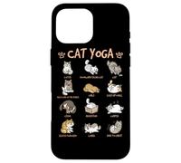 Cat Yoga Poses Cats Practicing Mindfulness Meditation Kitten Carcasa para iPhone 16 Pro MAX