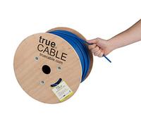 CAT6 blindado Plenum (CMP), Bulk Cable Ethernet de cobre desnudo, sólido de 1000 ft, 550 MHz, ETL disponible, 23 AWG, General Lámina Shield (FTP), truecable