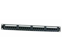 Cat6 Gigabit 48.3cm Rack Montable Panel Parche 24 Puerto 1U & Back Barra