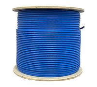 Cat6 Plenum (CMP), 1000ft, 23AWG | 100% cobre sólido | 550 MHz | Cable Ethernet blindado a granel, disponible en color azul, blanco y negro (Cat6 plenum blindado)