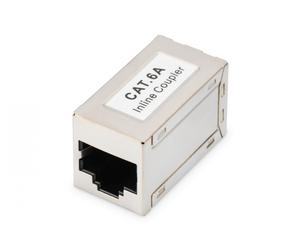 CAT6A modular coupler, full shielded RJ45 to RJ45