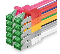 Cat7 Cable de Red Ethernet LAN 1,5m - 10 colores - 10 piezas - Sftp Pimf Lszh - 10 GB s RJ45 Connectores Cat6a compatible con Cat5 Cat6 Cat7a Cat8