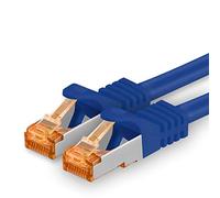 Cat7 Cable de Red Ethernet LAN - 1m - Azul - 1 Pieza Cat 7 Sftp Pimf Lszh - 10 GB s RJ45 Connectores Cat6a compatible con Cat5 Cat6 Cat.7 Cat8