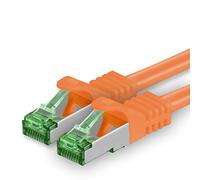 Cat7 Cable de Red Ethernet LAN 2m - Naranja - 1 Pieza - Sftp Pimf Lszh - 10 GB s RJ45 Connectores Cat6a compatible con Cat5 Cat6 Cat7a Cat8