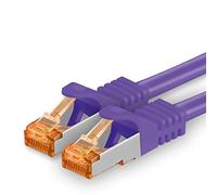Cat7 Cable de Red Ethernet LAN - 2m - púrpurat - 1 Pieza Cat 7 Sftp Pimf Lszh - 10 GB s RJ45 Connectores Cat6a compatible con Cat5 Cat6 Cat.7 Cat8