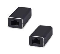 Cat7 Cat6 RJ45 hembra a hembra acoplador en línea Protector de sobretensión Thundering Gigabit 1000 Mbs Ethernet Cable Extender Adaptador (2 unidades)