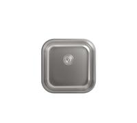Cata 2624001 Modelo CB 40-40 Cocina un Seno | Cubeta Cuadrada | Ideal para Mueble de 50cm | Profundidad de 18 cm | Fregadero bajo encimera