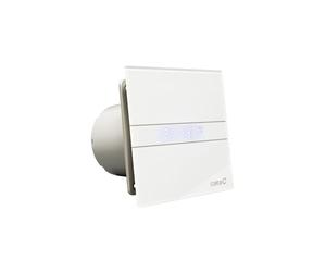 Cata 900200 E-100 GTH Extractor de Aire para Baño Silencioso Serie E, 8 W, Cristal Blanco