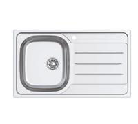 Cata CDP-1 ED - Fregadero Sobre Encimera 1 Cubeta+Escurridor Versión Derecha Mueble de 45 Cm