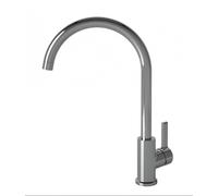Cata Grifo CMA Monomando Caño Alto Giratorio 360 Curvo Apertura en Frío Aireador Anticalcáreo con Reductor de caudal a 5,7l/min Acabado Cromado