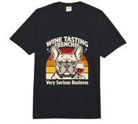 Cata de vinos Frenchie Humor empresarial Muy Serio Comfort Colors Adult Heavyweight T-Shirt