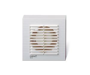 Cata Extractor Axial de Baño B-10 Matic Con Cierre Automático, Compacto 15cm, Motor AC 15W, Salida 98mm, Color Blanco